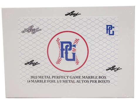 2022 leaf metal perfect game marble baseball hobby box|leaf metal baseball hobby box.